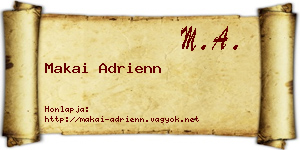 Makai Adrienn névjegykártya